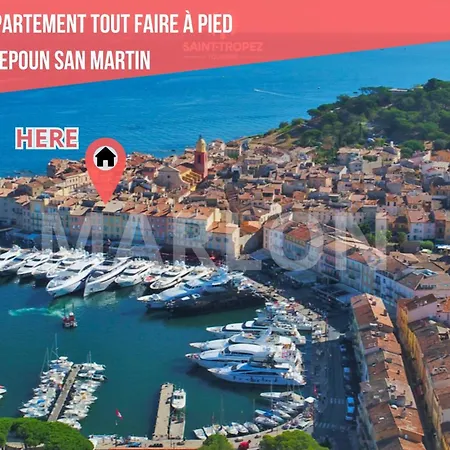 Apartament Boheme - Climatise - 2 Pas Du Port - Rue Du Cepoun San Martin *